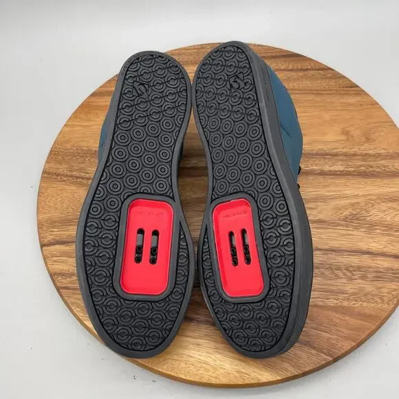 Five Ten Cycling Shoes Mens Size 10.5 Blue Leather Athletic Mountain Bike - Picture 7 of 9